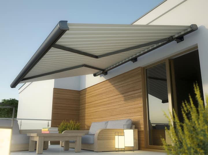 Custom retractable awnings installation in Albuquerque